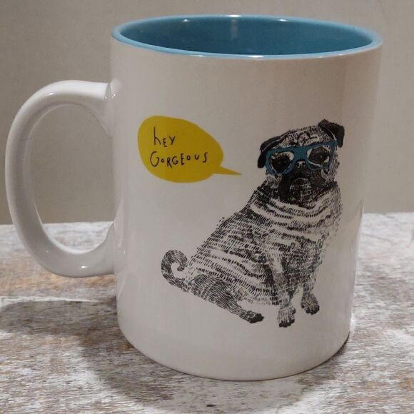👍 Pug Mug   Hey Gorgeous!  C7 - Picture 1 of 4